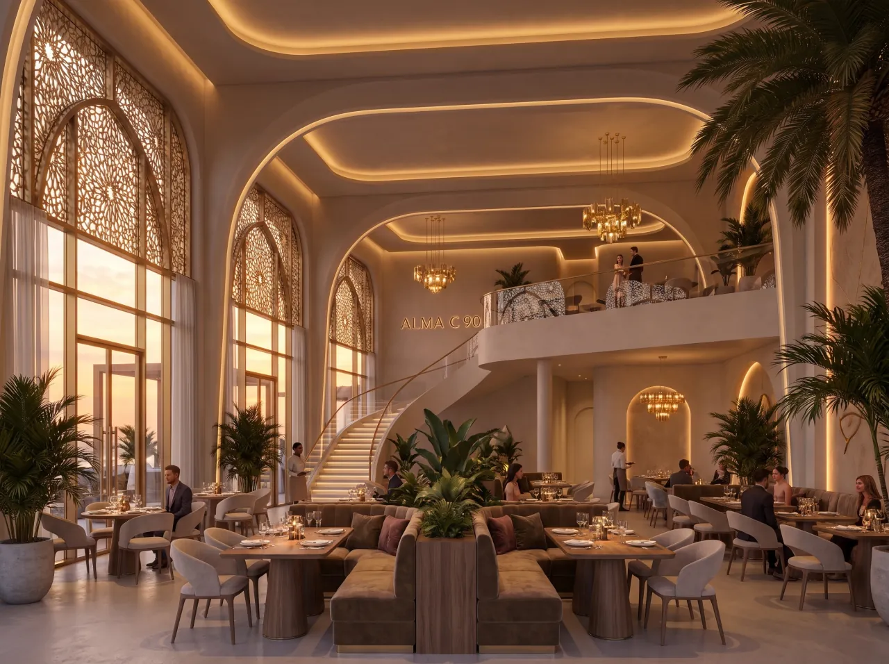 Illustrative dining space