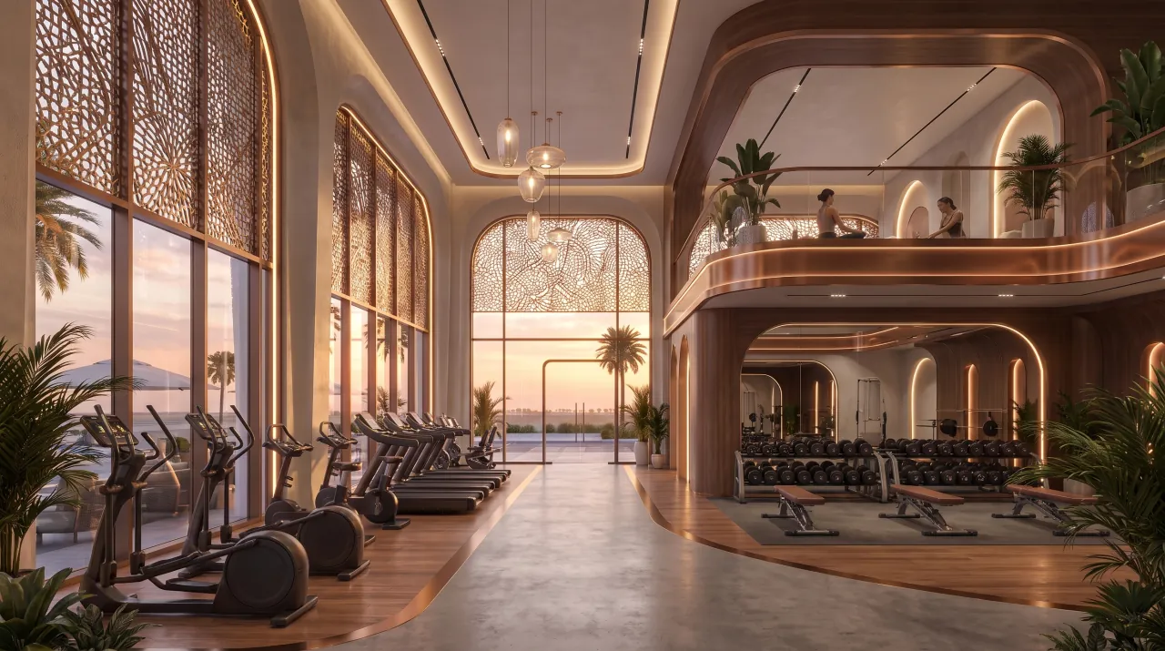 Illustrative wellness space