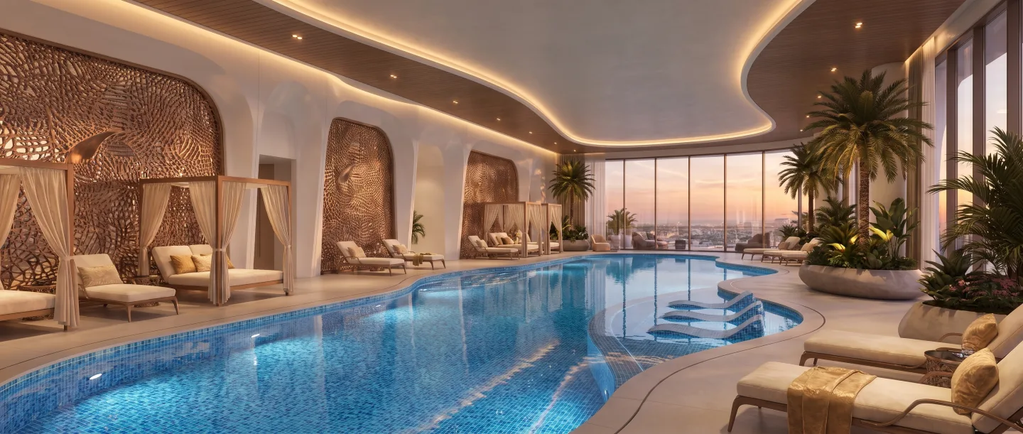 Illustrative indoor pool